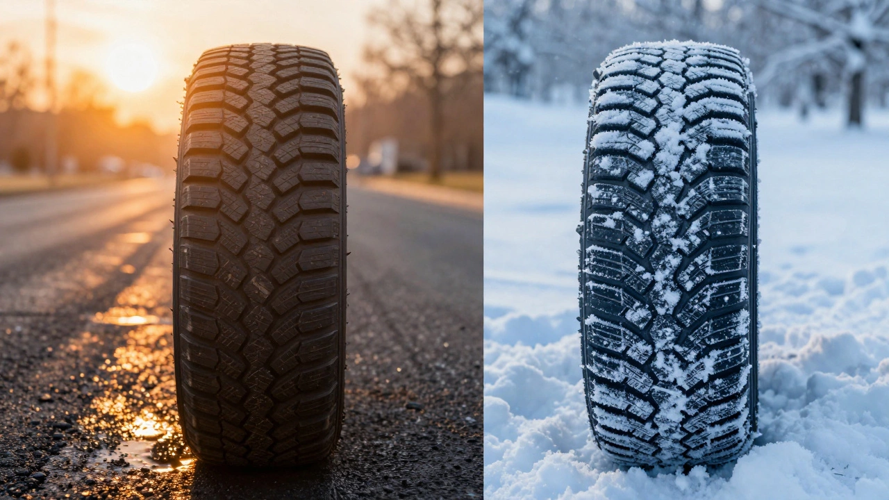Сравнение всесезонной резины в условиях летней жары и зимнего мороза